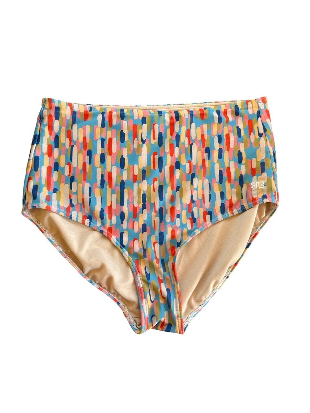Albion Swim High Waisted Bottoms in Athens Sunset Size Medium